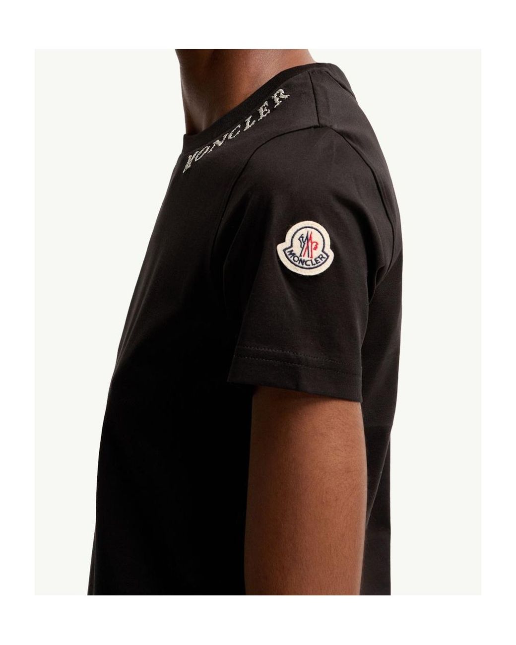 Moncler Black Sketch Logo T-Shirt
