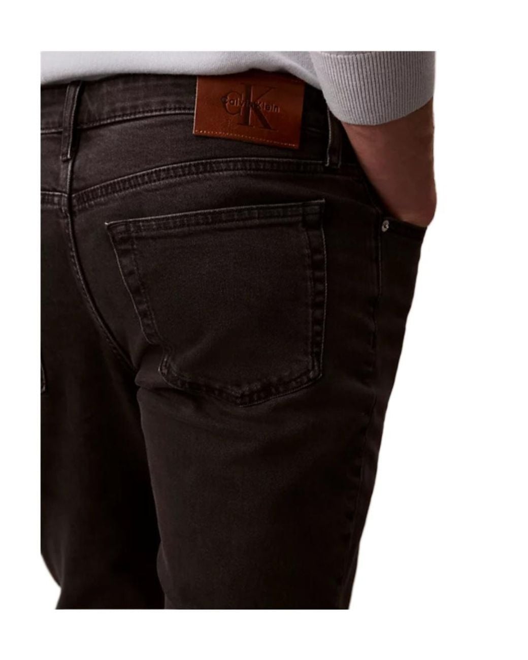 Calvin Klein Gray Slim Fit Jeans for men