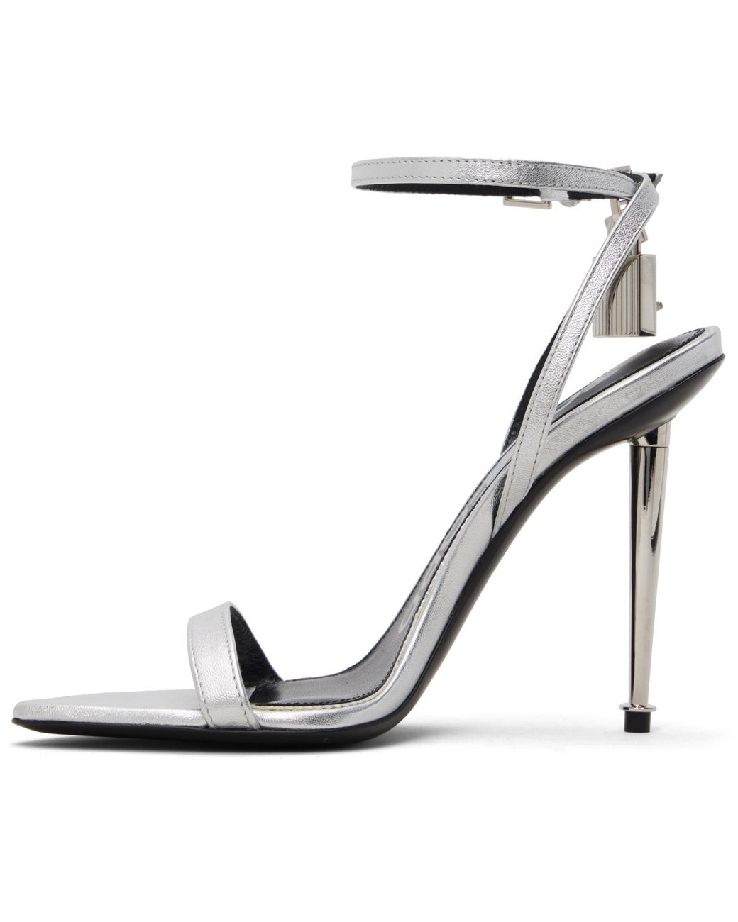 Tom Ford White Ankle-Strap Heeled Sandals