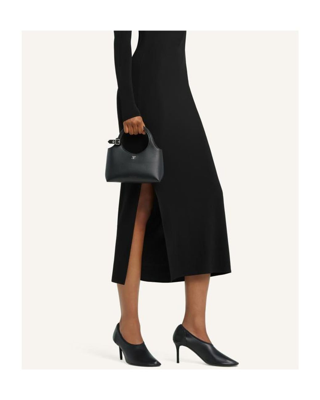 Courreges Black Courrèges Mini Holy Day Zipped Tote Bag