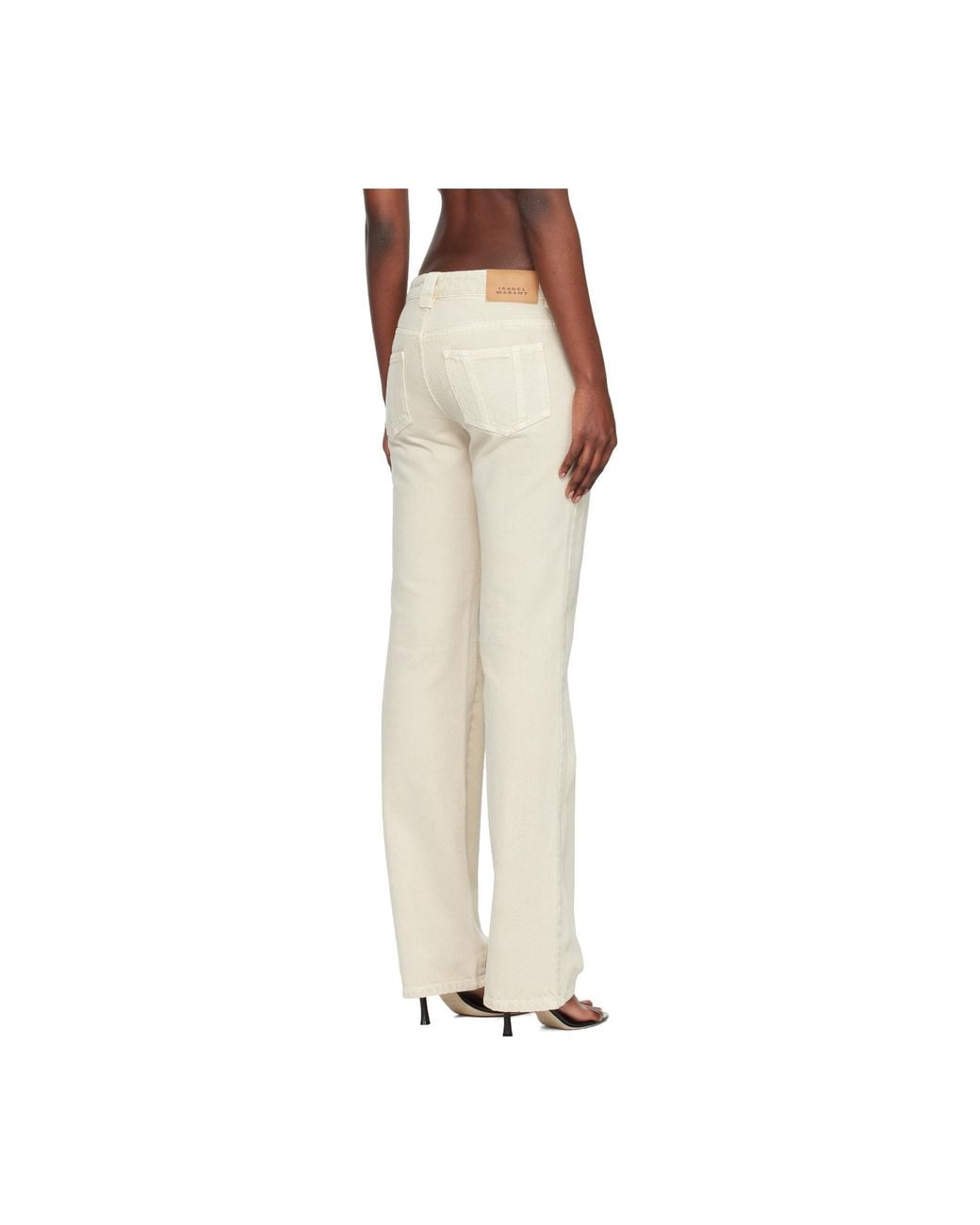 Isabel Marant White Isabel Marant Étoile Jaylis Straight Leg Jeans
