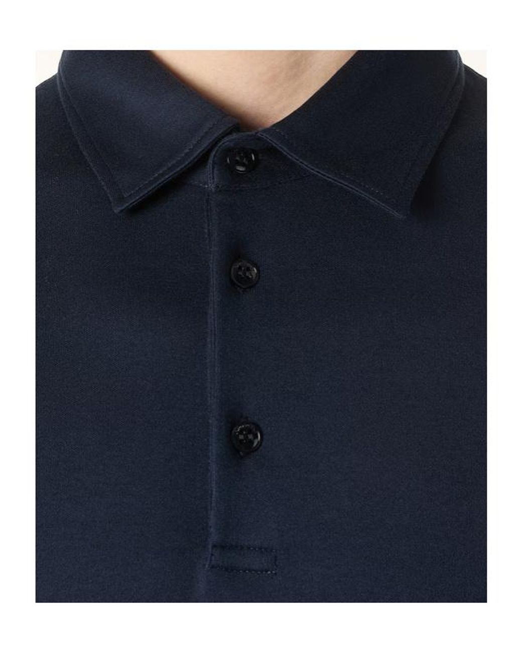 Loro Piana Blue Tremezzo Cotton Polo Shirt for men
