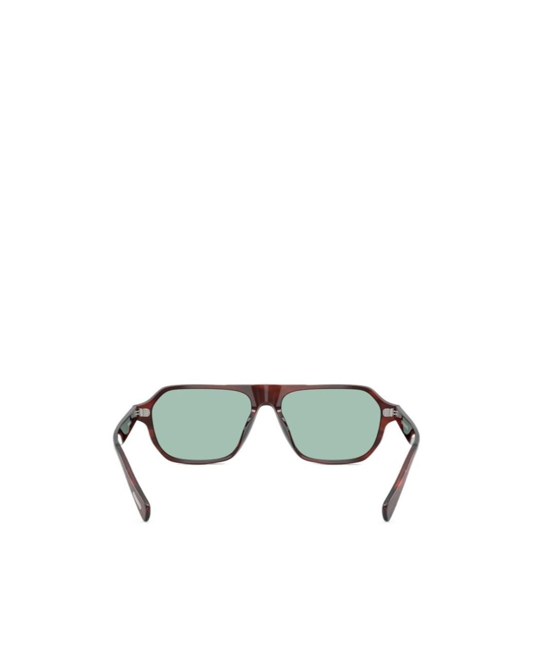 Oliver Peoples Green Remment Geometric-Frame Sunglasses for men