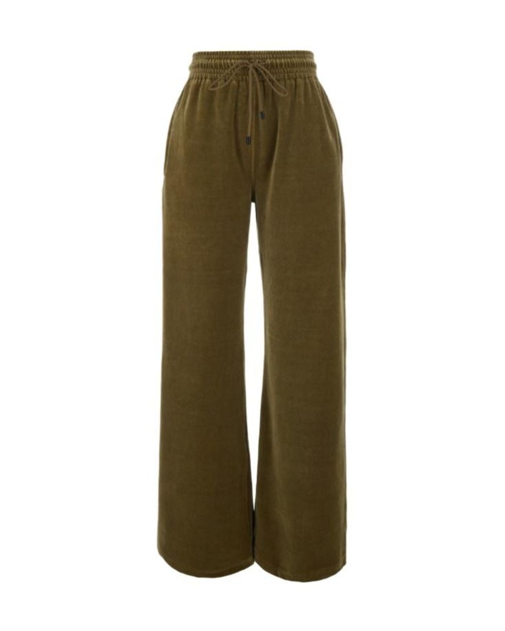 Phoebe Philo Green Elastic-Waist Athletic Pants