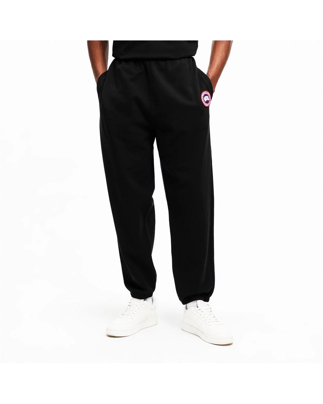 Canada Goose Black Logo Track Pants for men