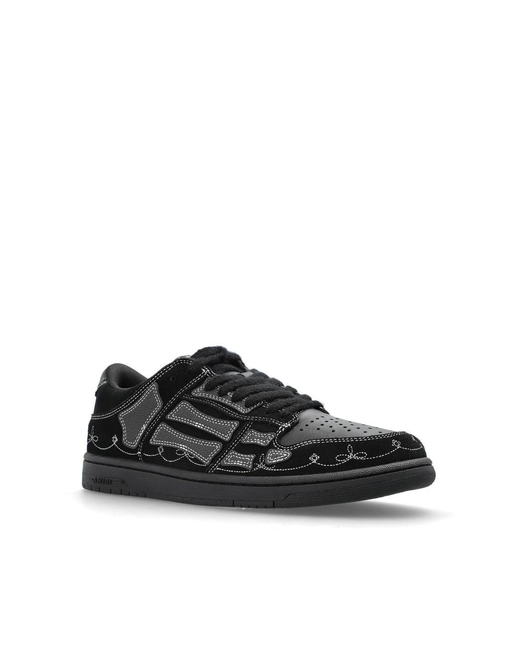 Amiri Black Sports Shoes 'Western Skel Top Low' for men