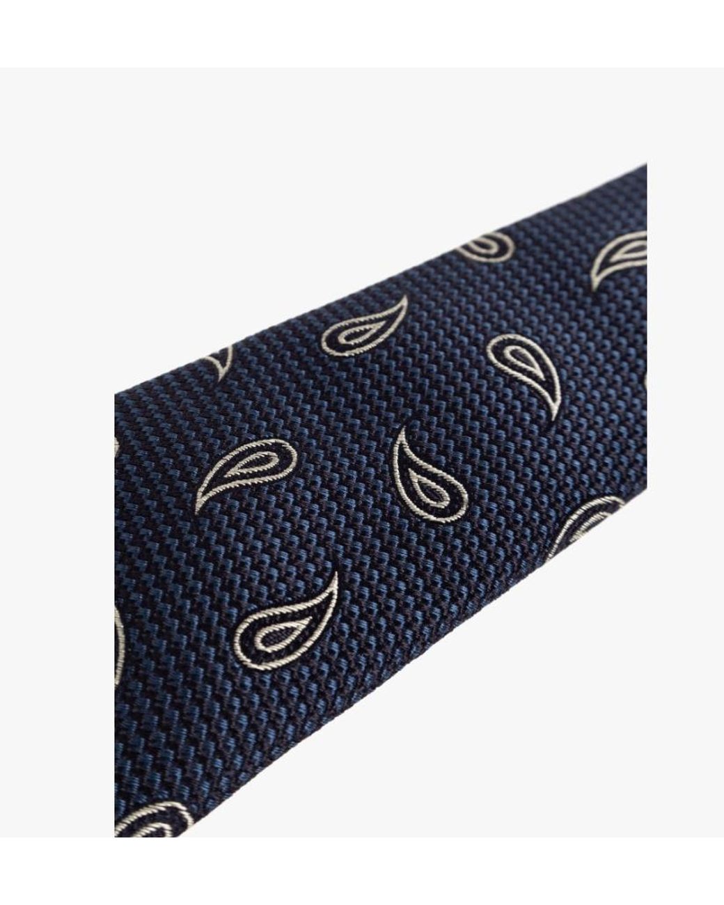Etro Blue Paisley Pattern Tie for men