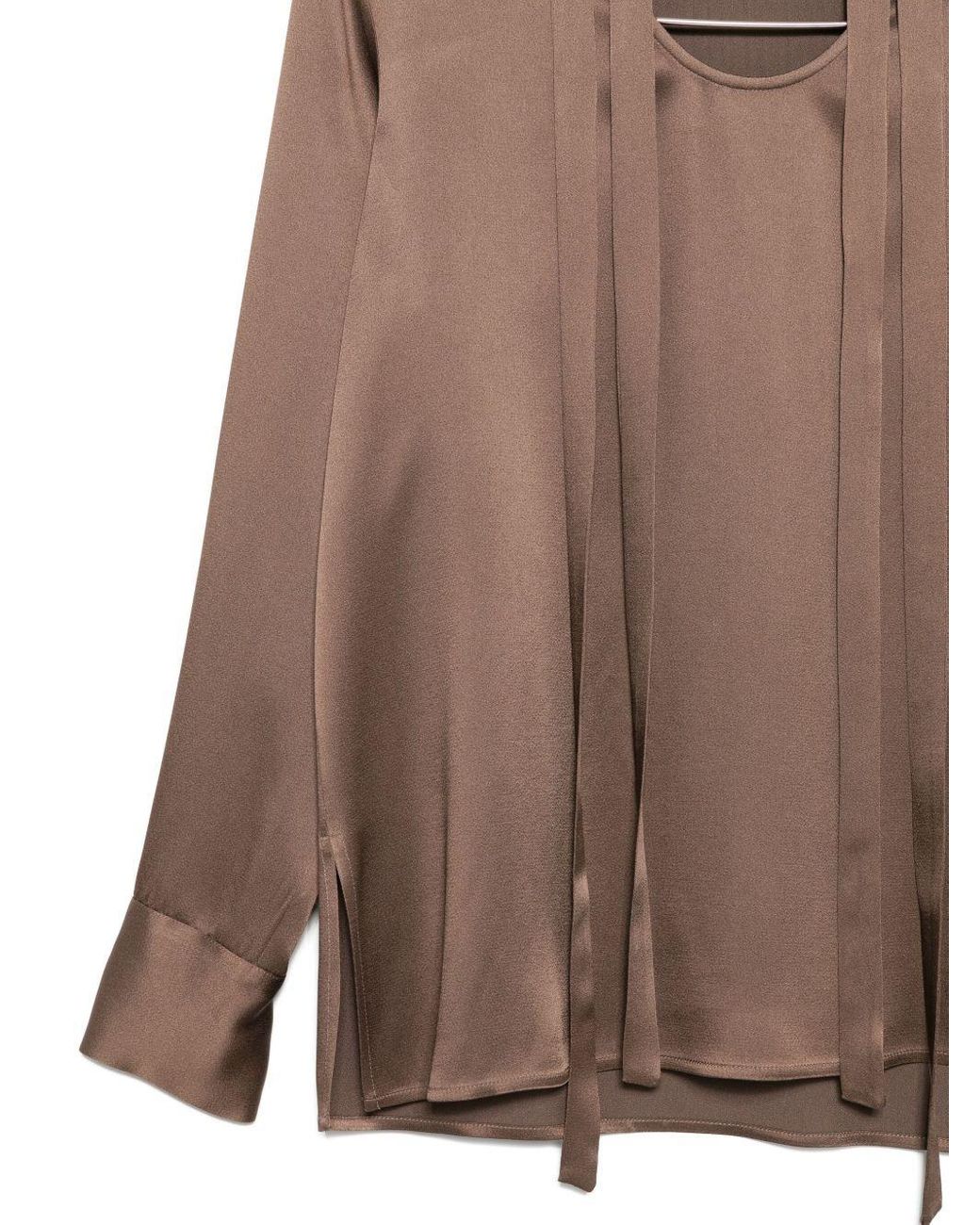Antonelli Brown Long-Sleeved Blouse