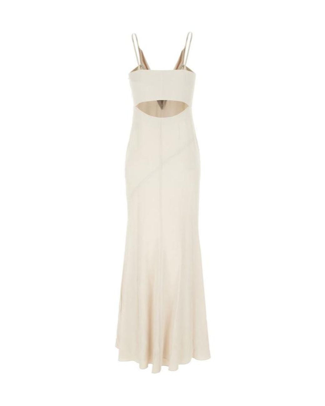 Isabel Marant White Kapri Cut-Out Detailed Midi Sleeveless Dress