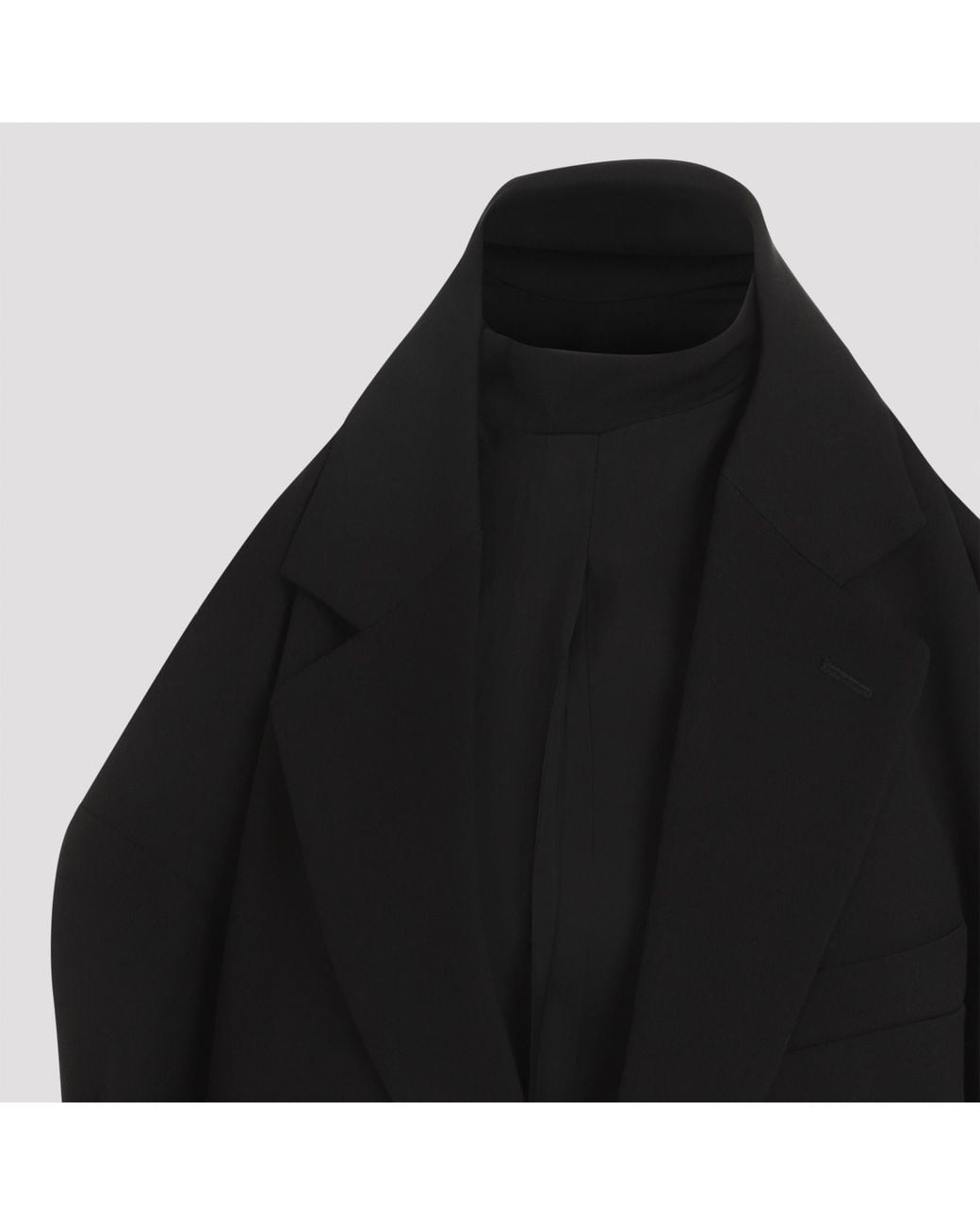Balenciaga Black Suspended Tailored Dress