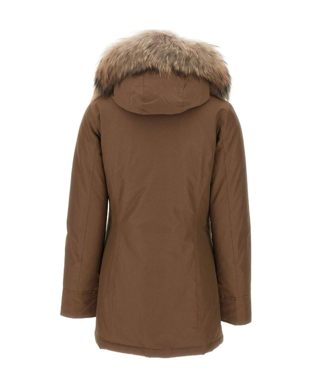 Woolrich Brown Arctic Hooded Parka Coat