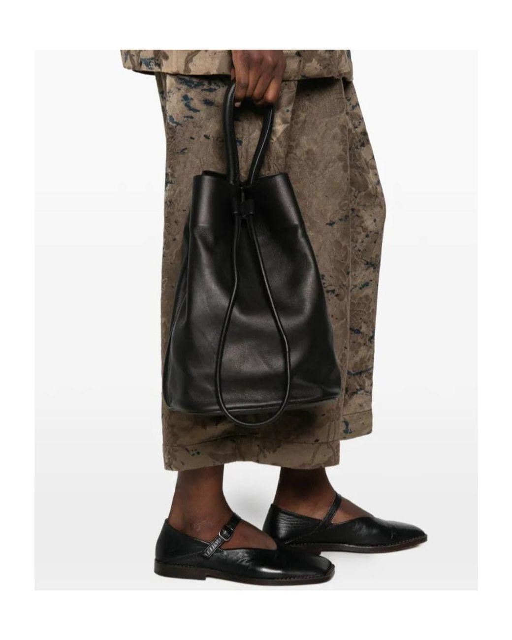 Uma Wang Black Top-Handle Handbag