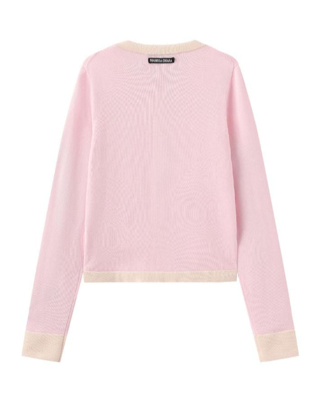 Marissa Chiara Pink Long-Sleeved Knitted Cardigan