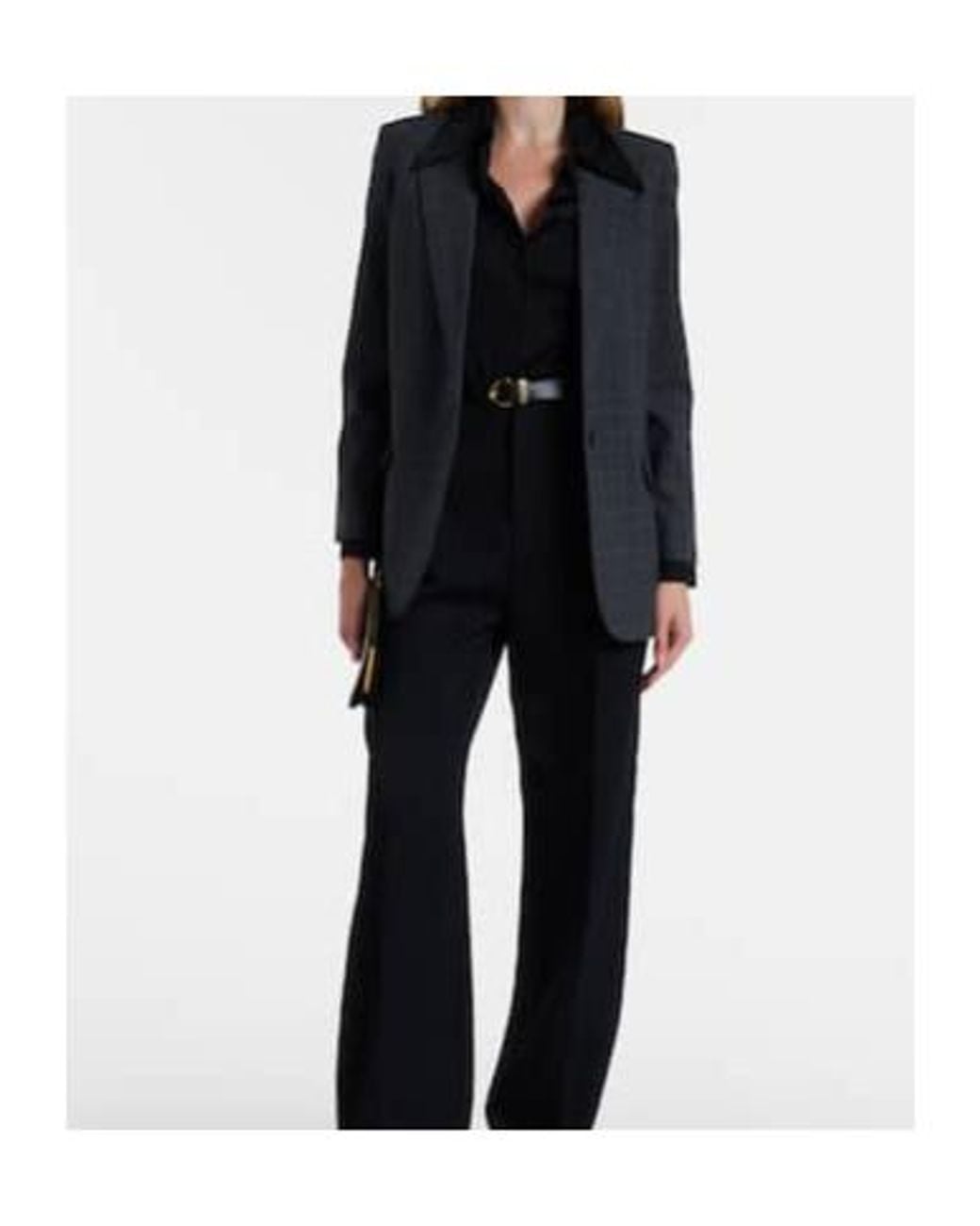 Nili Lotan Black Plaid Blazer