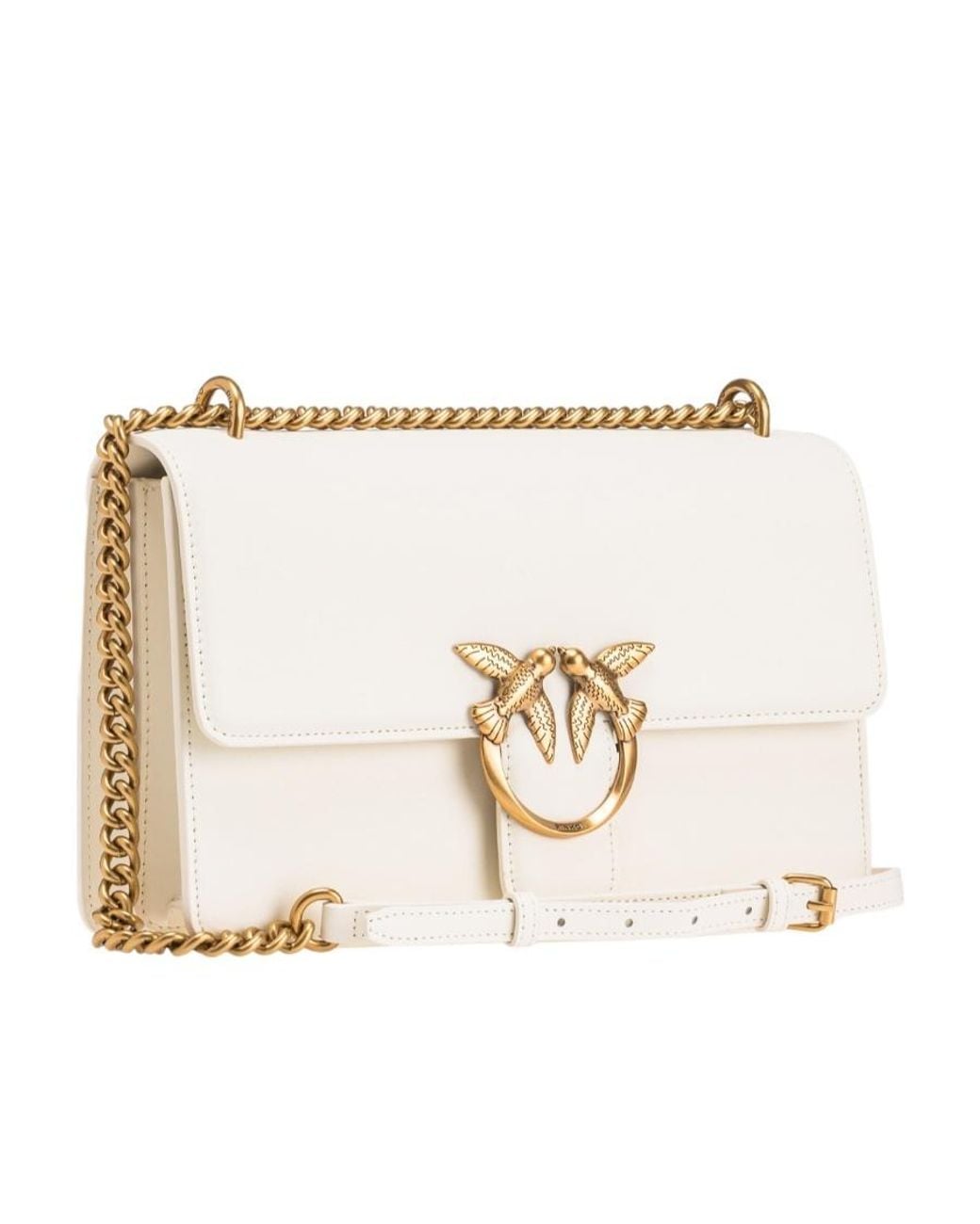 Pinko Natural One Simply Classic Love Shoulder Bag