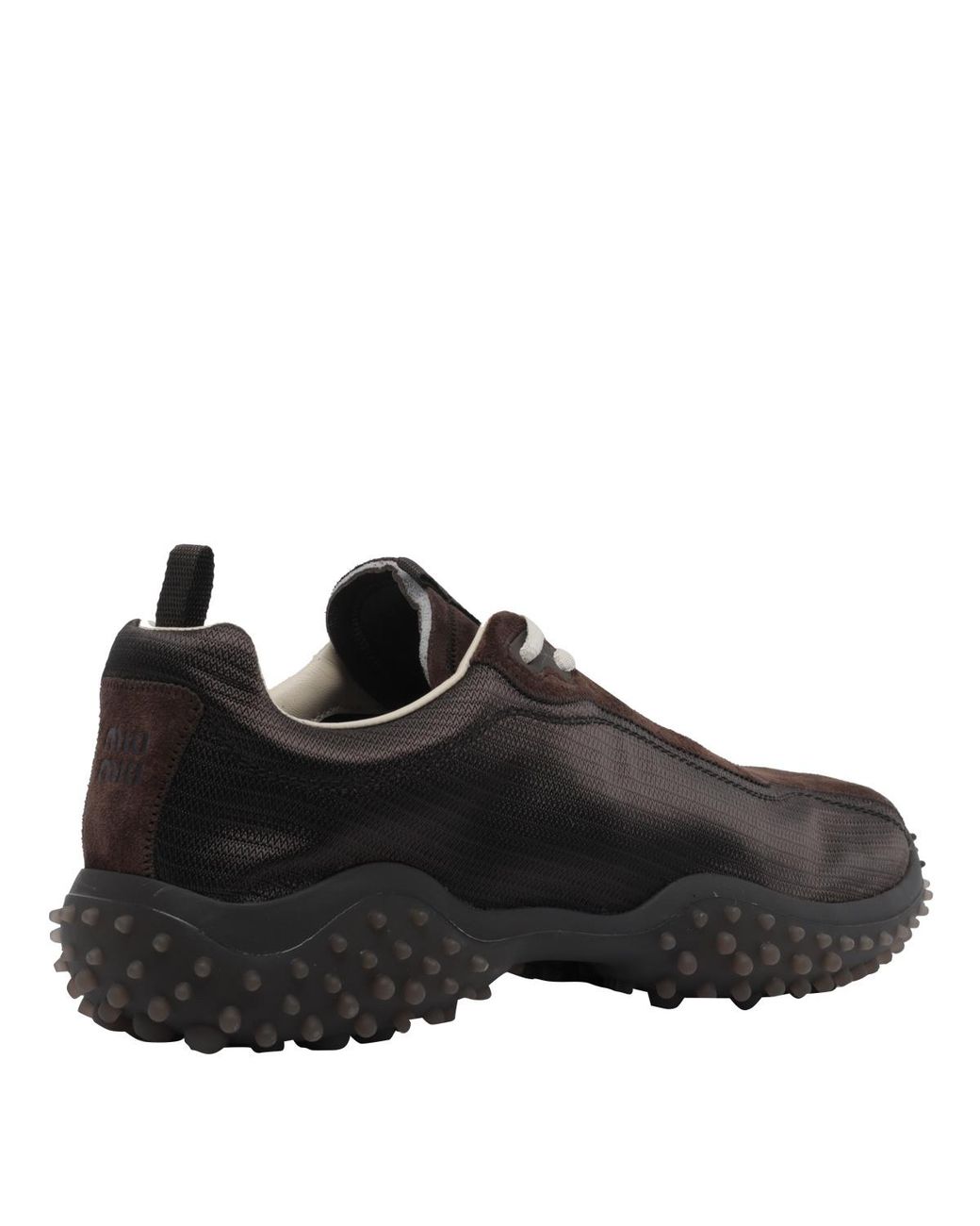Miu Miu Black Lace-Up Sneakers
