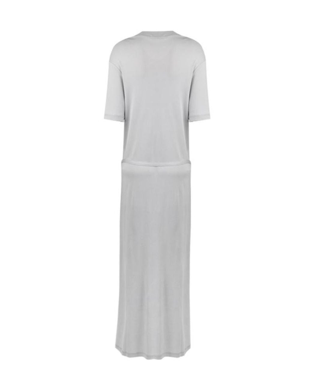 Lemaire Gray Belted Crewneck T-Shirt Dress