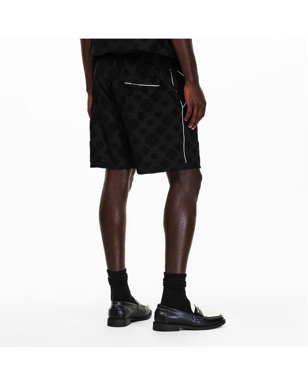 Casablanca Black Logo Track Shorts for men