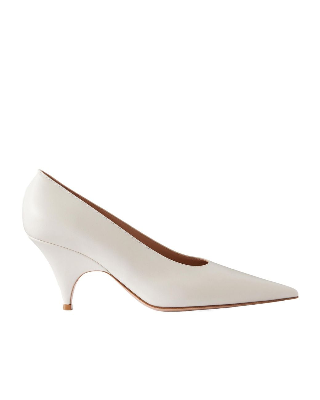 Gianvito Rossi White Leather Pumps