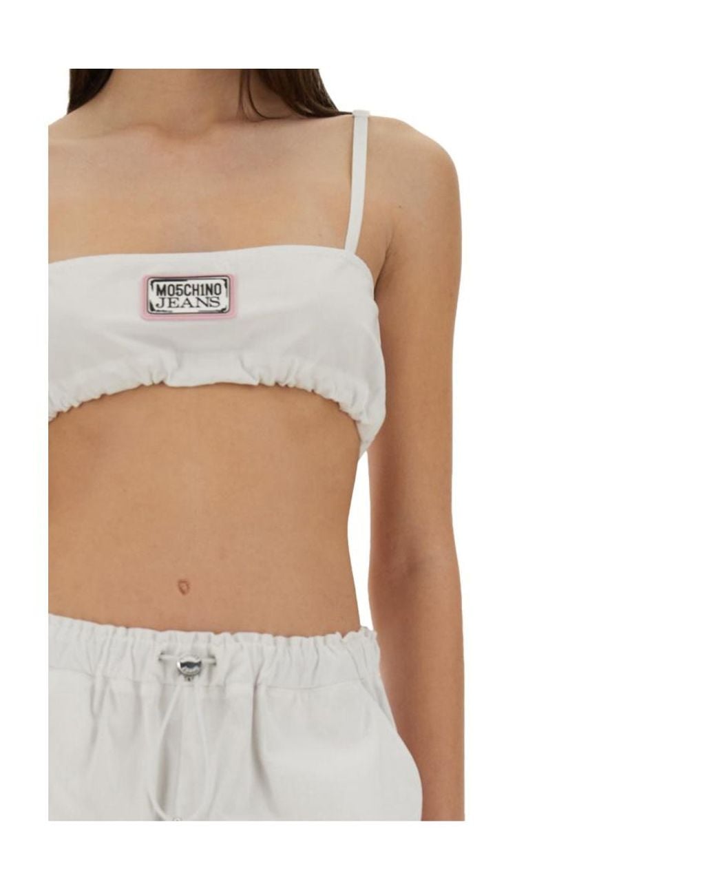 Moschino White Short Sling