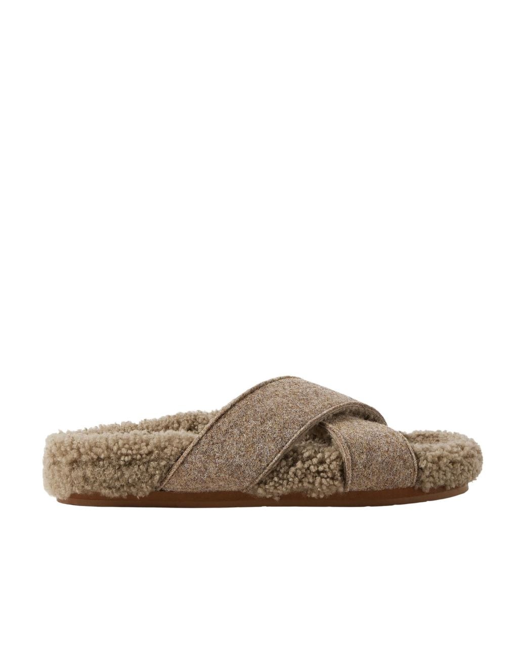 Ancient Greek Sandals Brown Open-Toe Slippers