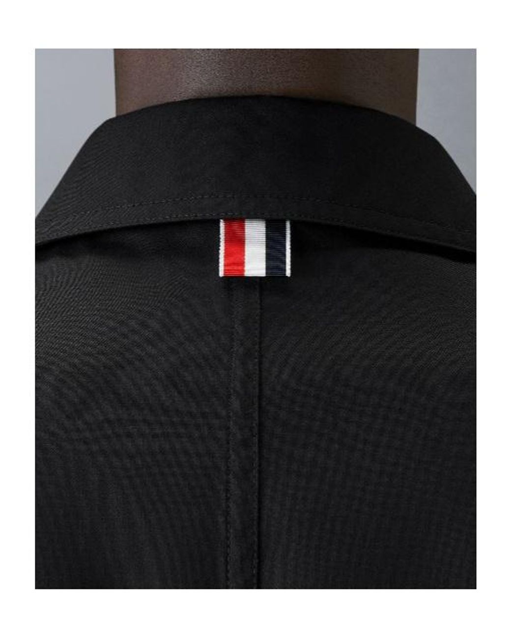 Thom Browne Black Wool Shirt Jacket for men