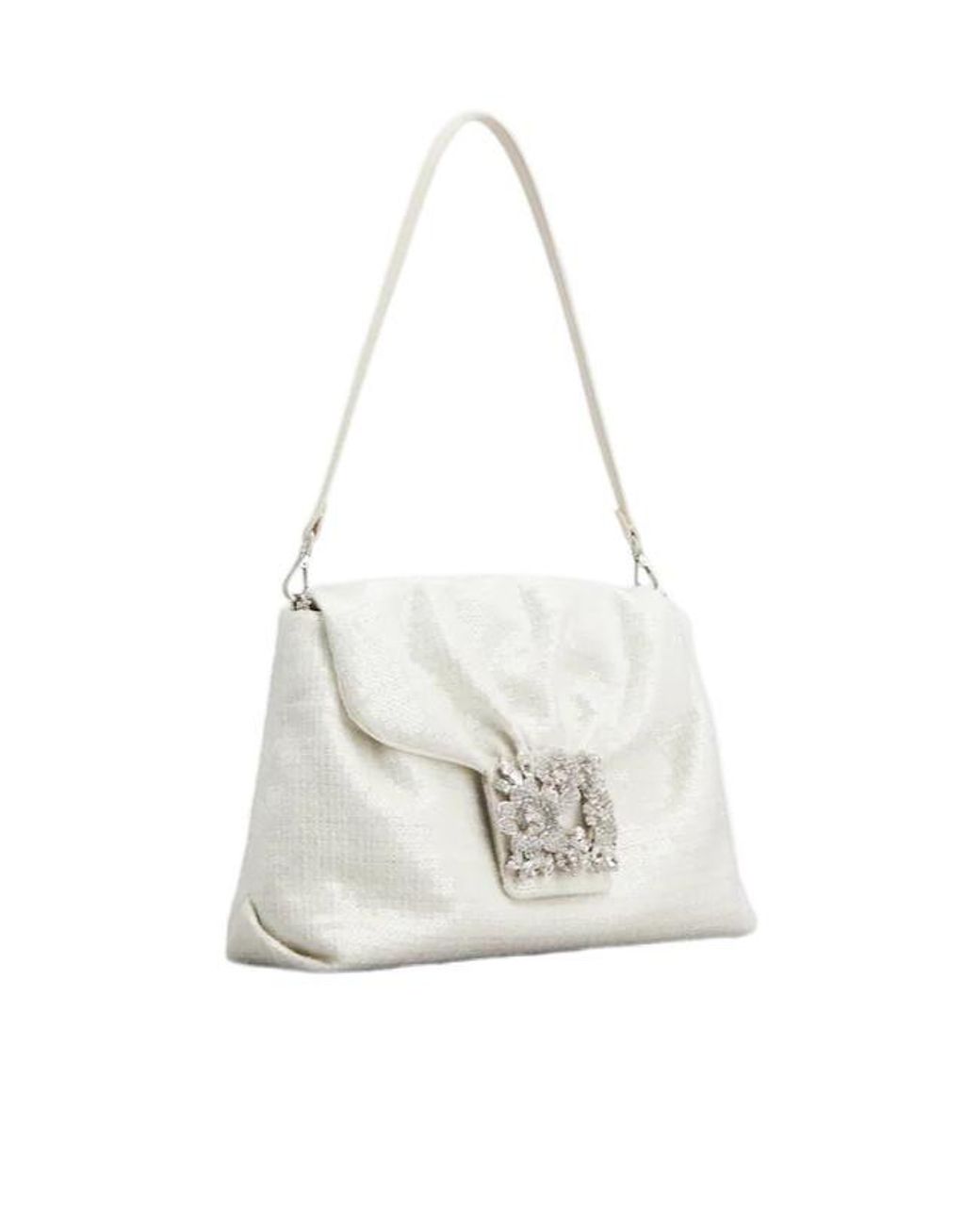 Roger Vivier White Efflorescence Mini Bag