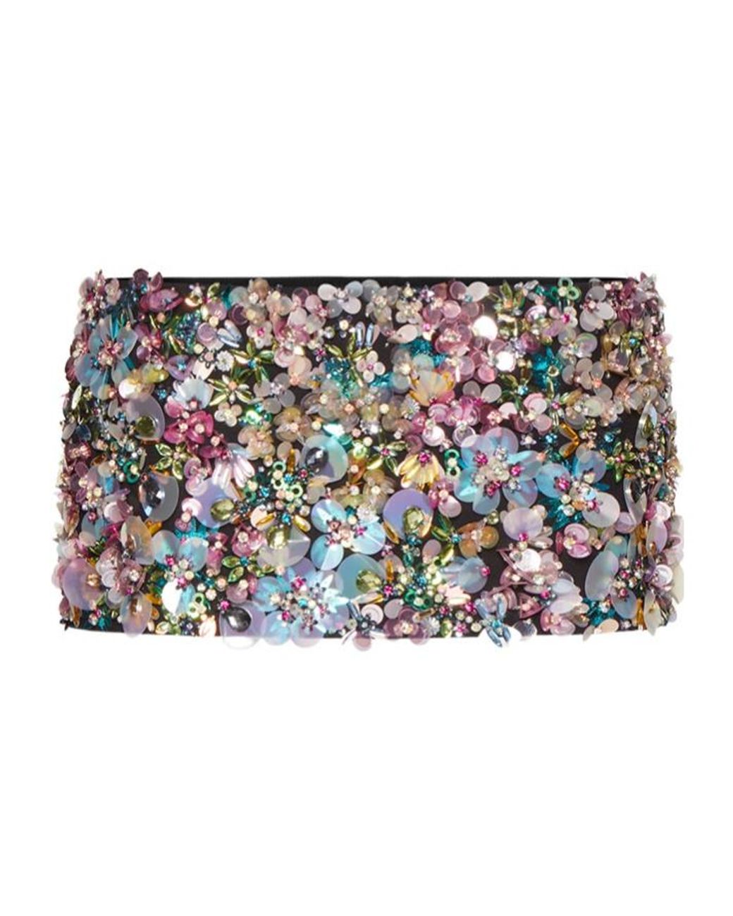 Valentino Metallic Crepe Couture Wool Embroidered Culottes