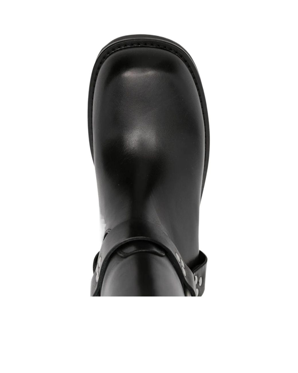 P.A.R.O.S.H. Black Buckle-Strap Studded Boots