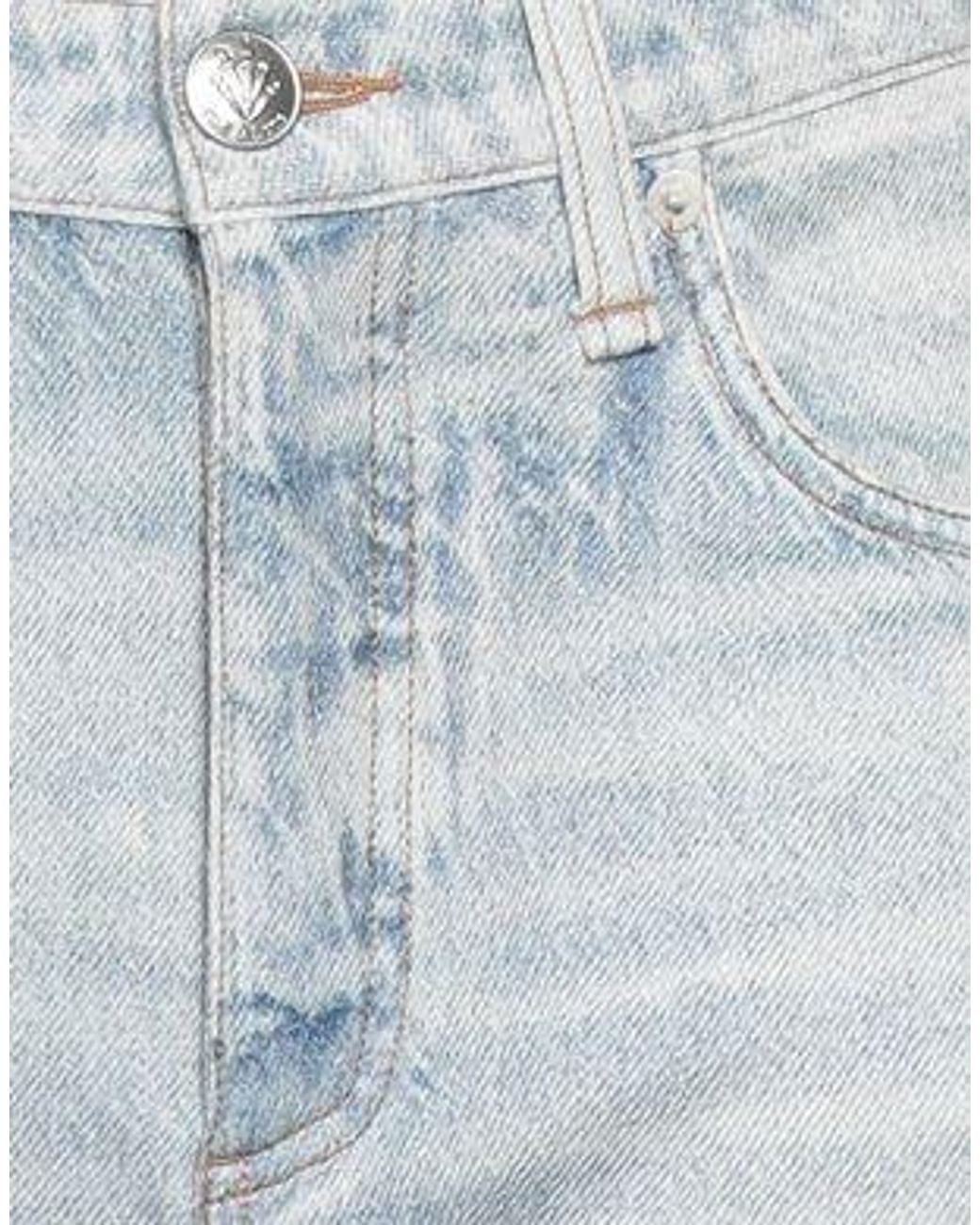 Rag & Bone Blue Wide-Leg Denim Jeans
