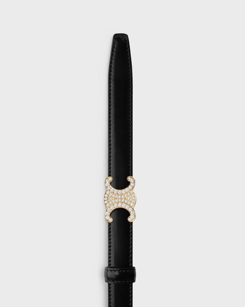 Céline White Triomphe Buckle 18Mm