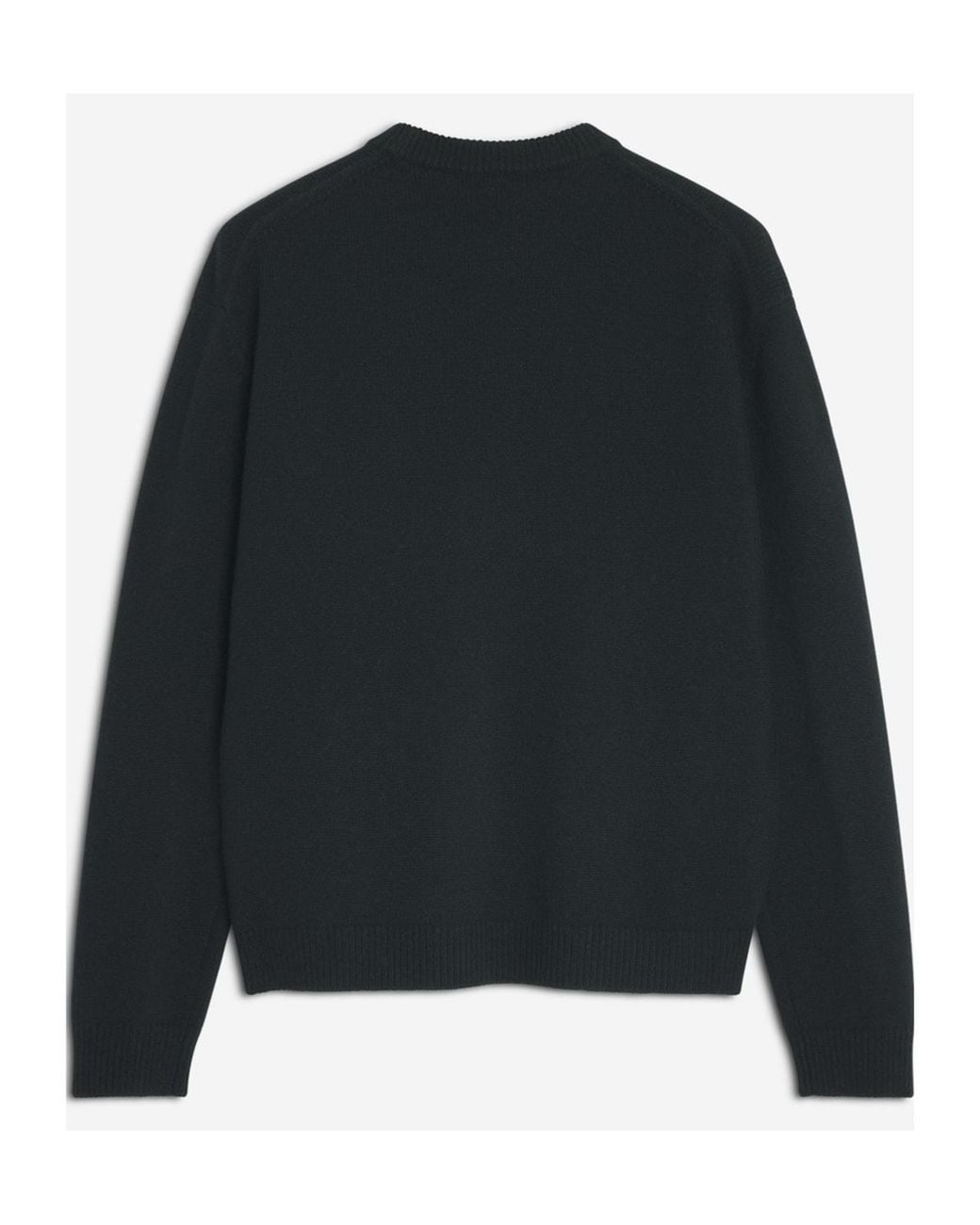 Maison Kitsuné Black Maison Kitsuné Fox Head Intarsia Jumper for men