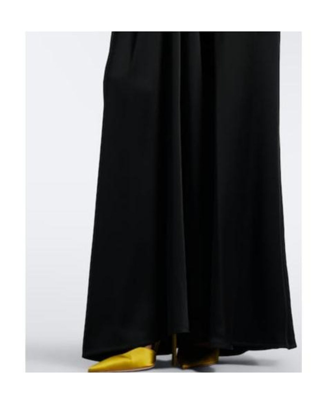 Victoria Beckham Black Draped Satin Gown