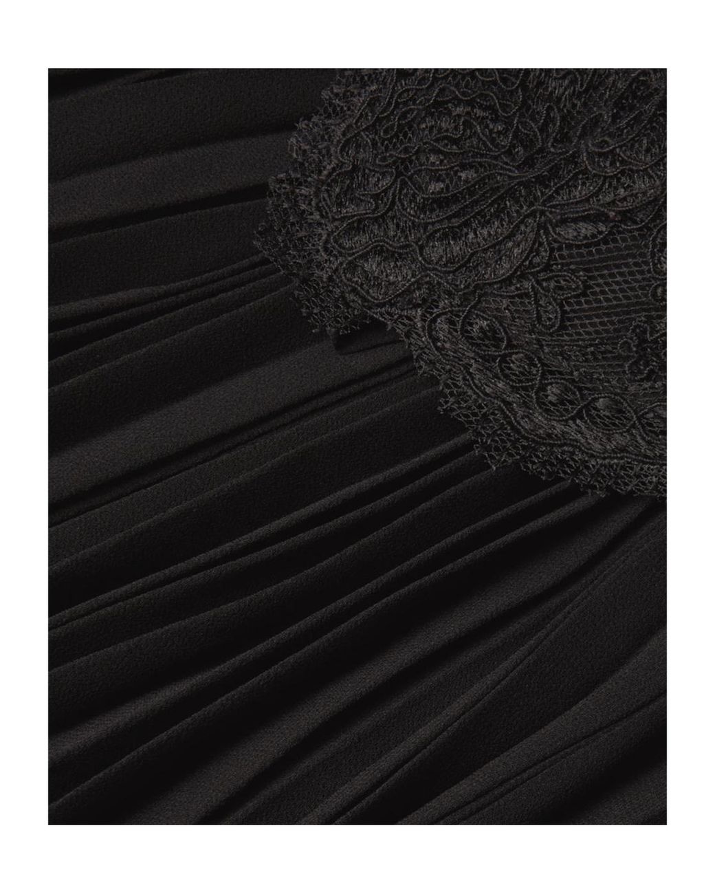 Zimmermann Black Pleated Slip Dress