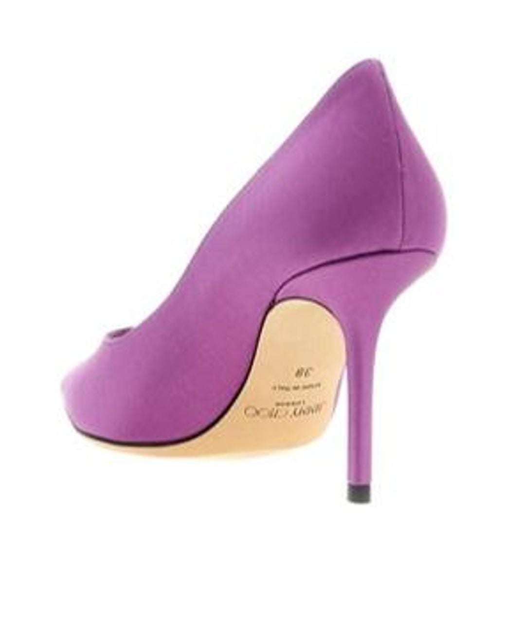 Jimmy Choo Purple Love 85 Pointed-Toe Slip-On Pumps