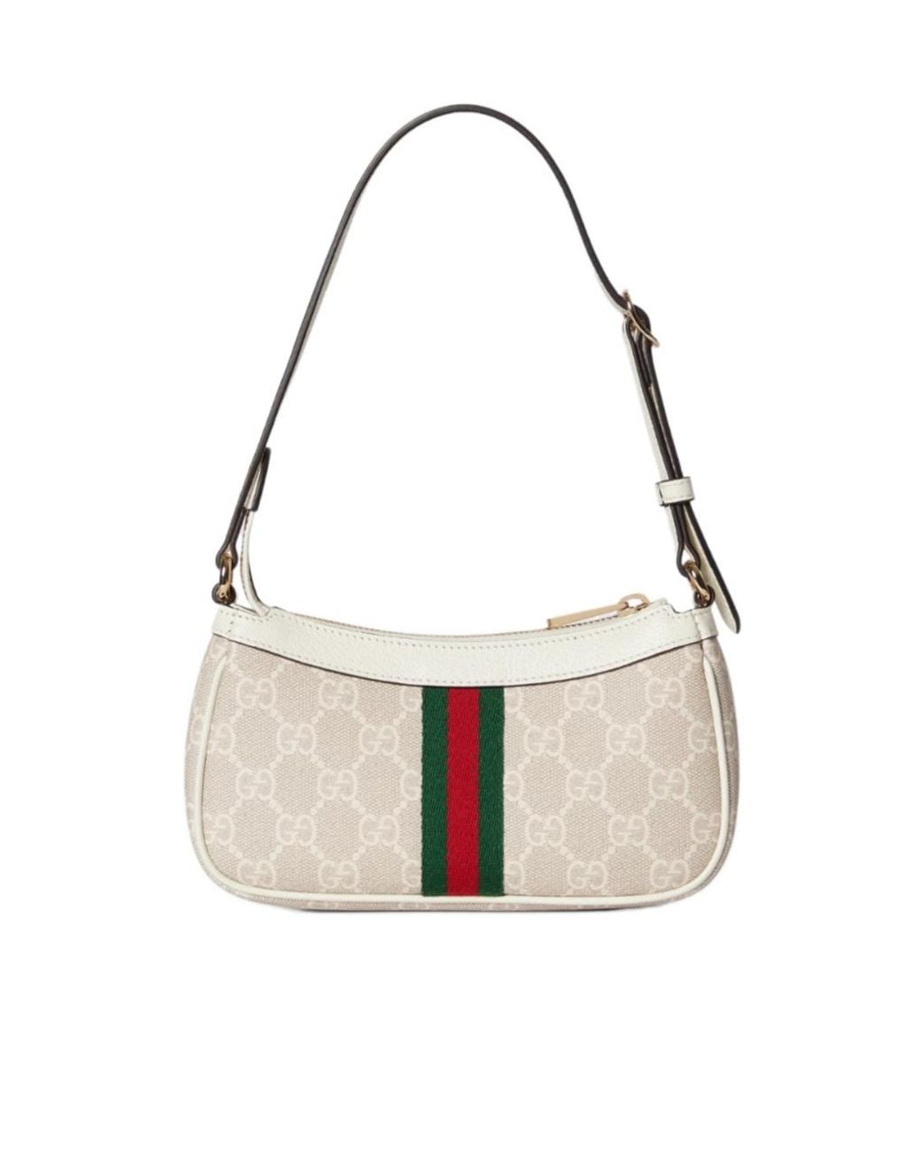 Gucci White Ophidia Mini Shoulder Bag
