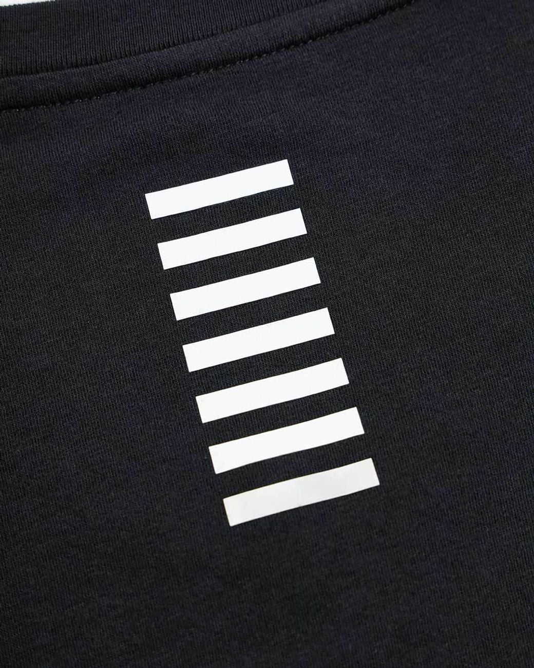 EA7 Blue Round-Necked Logo T-Shirt for men