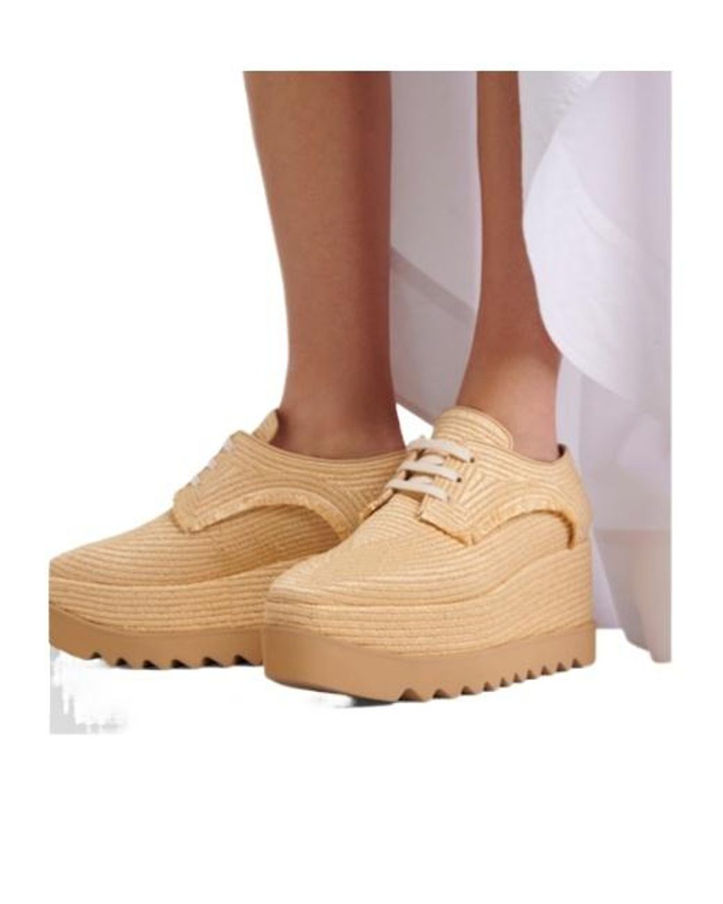 Stella McCartney Natural Woven Platforms