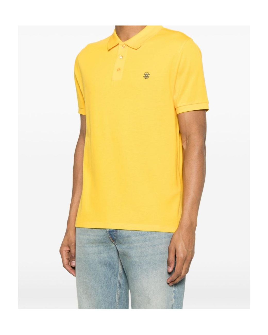Céline Yellow Polo Shirt for men