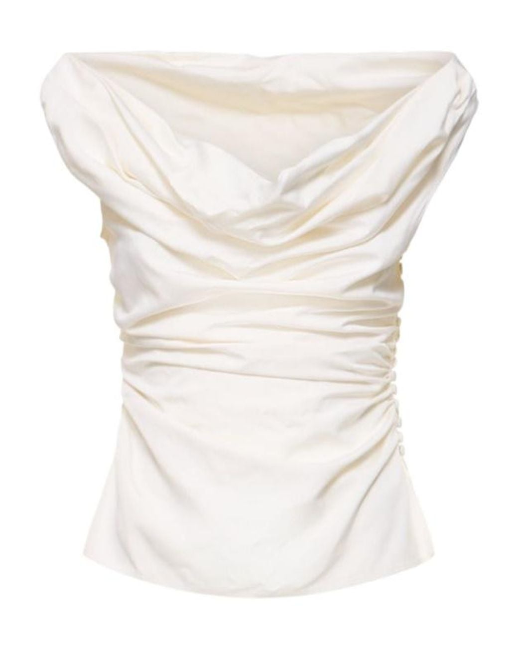 Magda Butrym White Pendant Coat