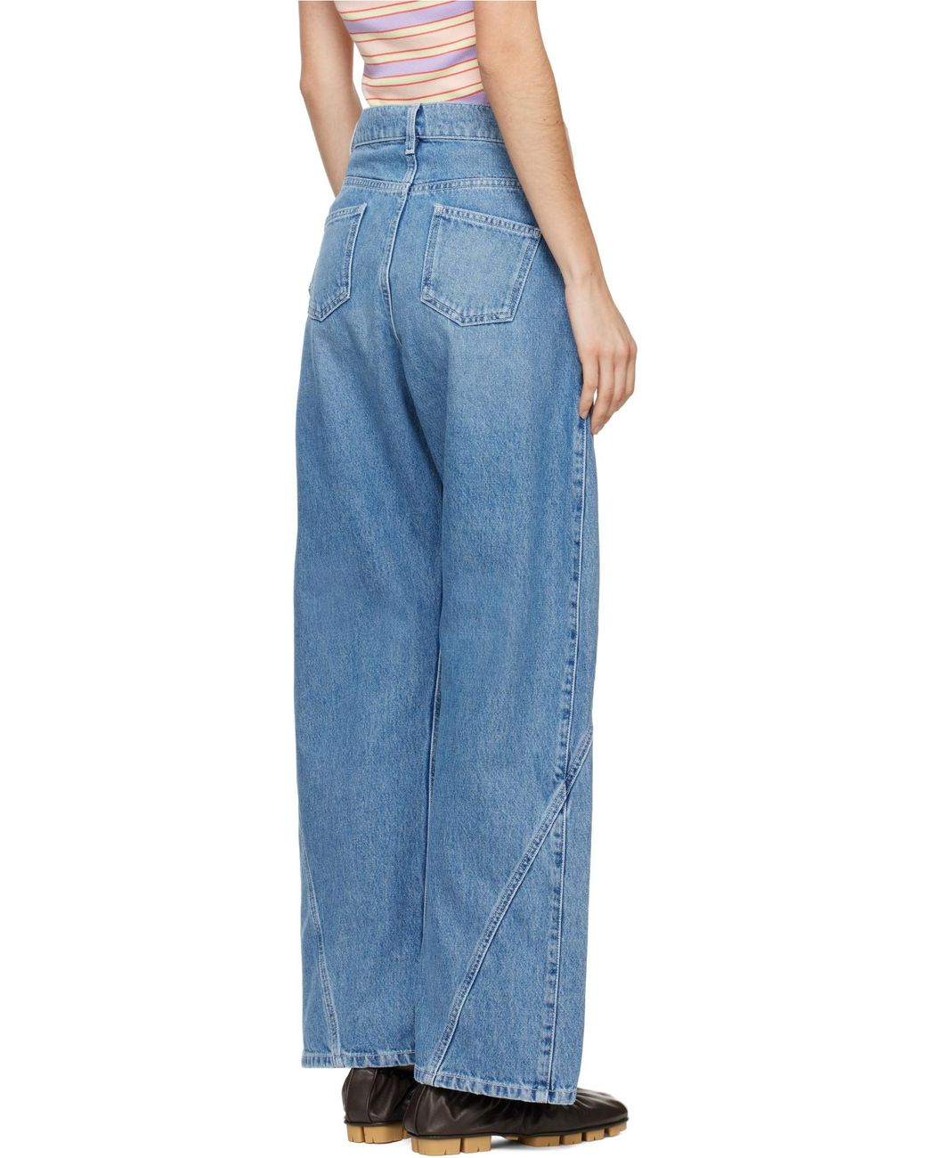 J.W. Anderson Blue Jw Anderson Twisted Workwear Denim Jeans