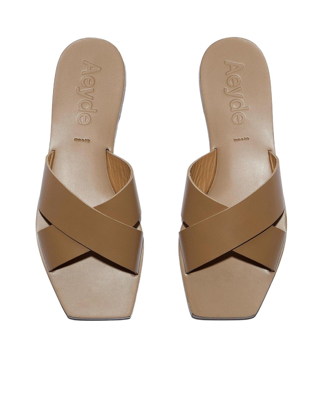 Aeyde Brown Lightweight Sandals