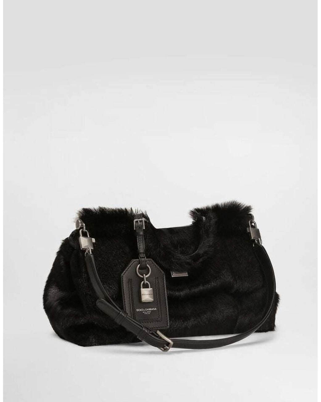 Dolce & Gabbana Black My Sicily Top-Handle Tote Bag