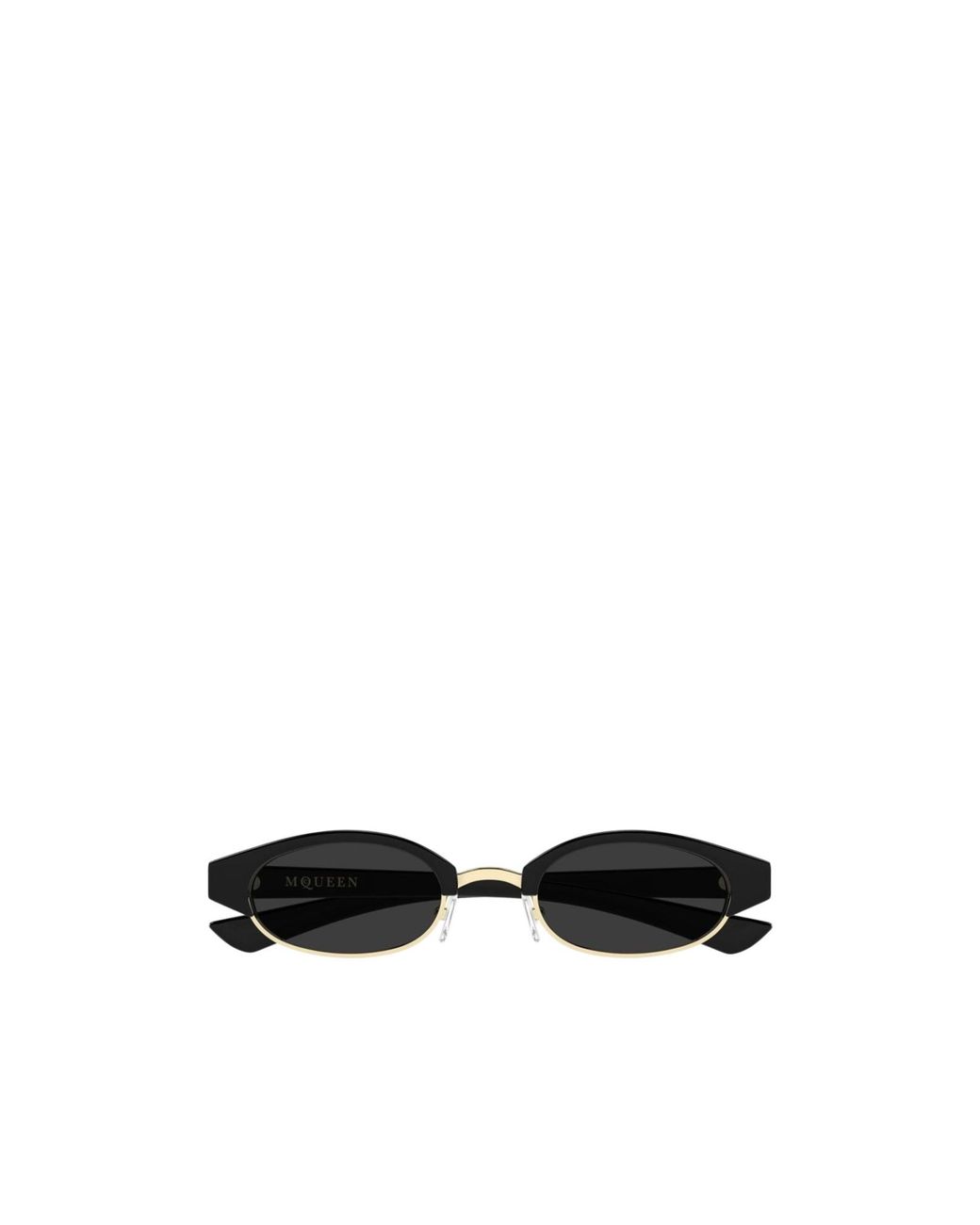 McQueen White Eyewear Oval Frame Sunglasses for men
