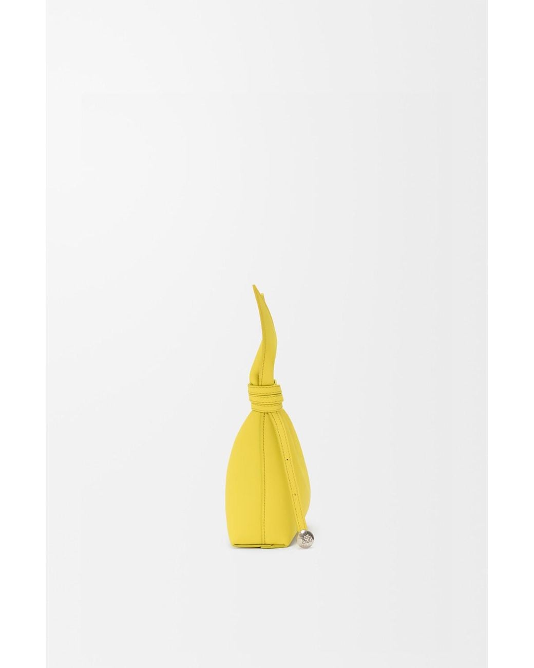 Loewe Yellow Knotted Detail Shoulder Bag