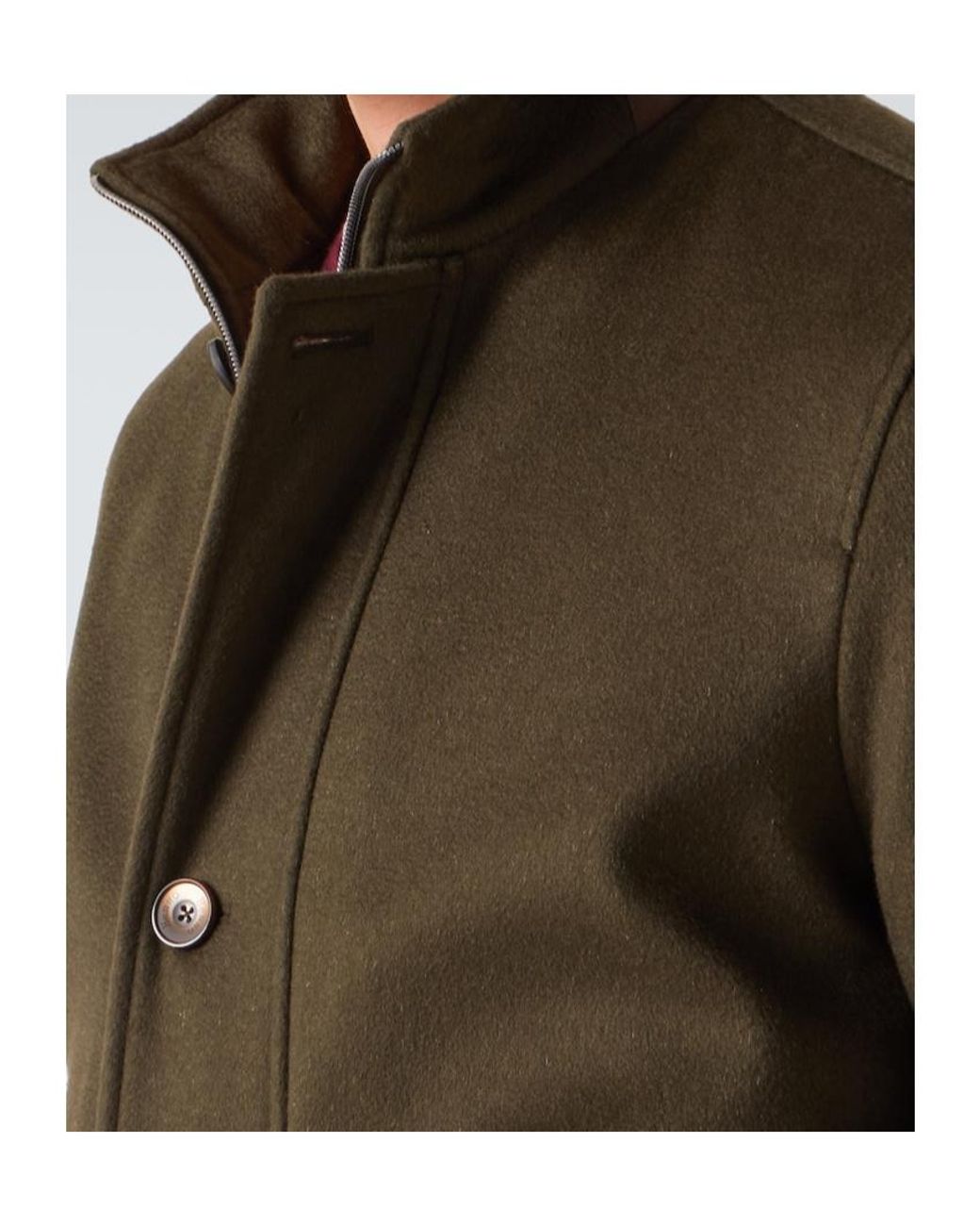 Herno Green Cashmere Jacket for men