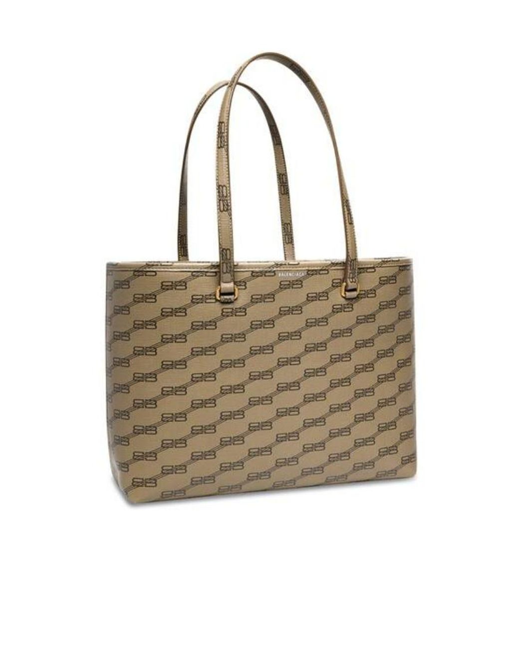 Balenciaga Natural Signature Bb Canvas Tote Bag