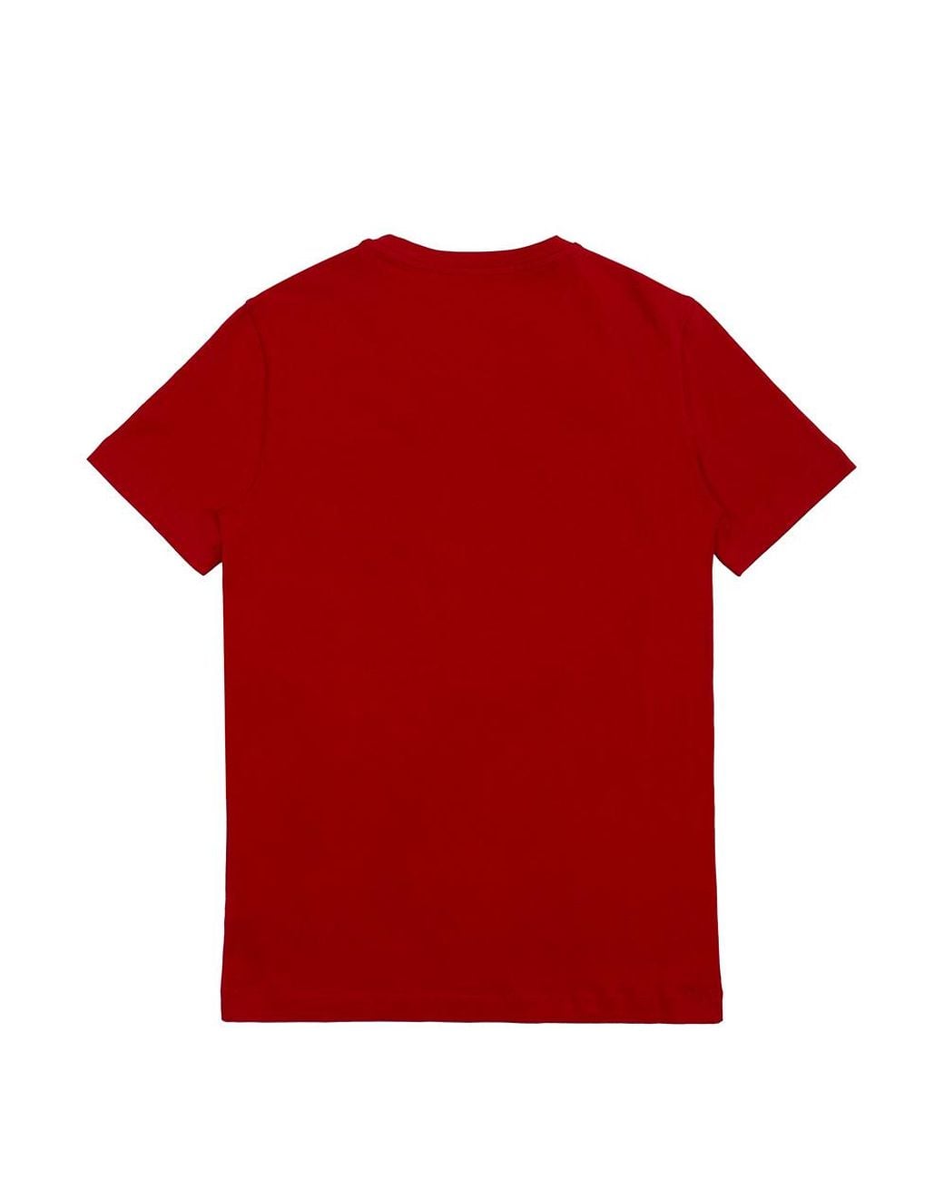 EA7 Red Logo T-Shirt With Round Neck for men