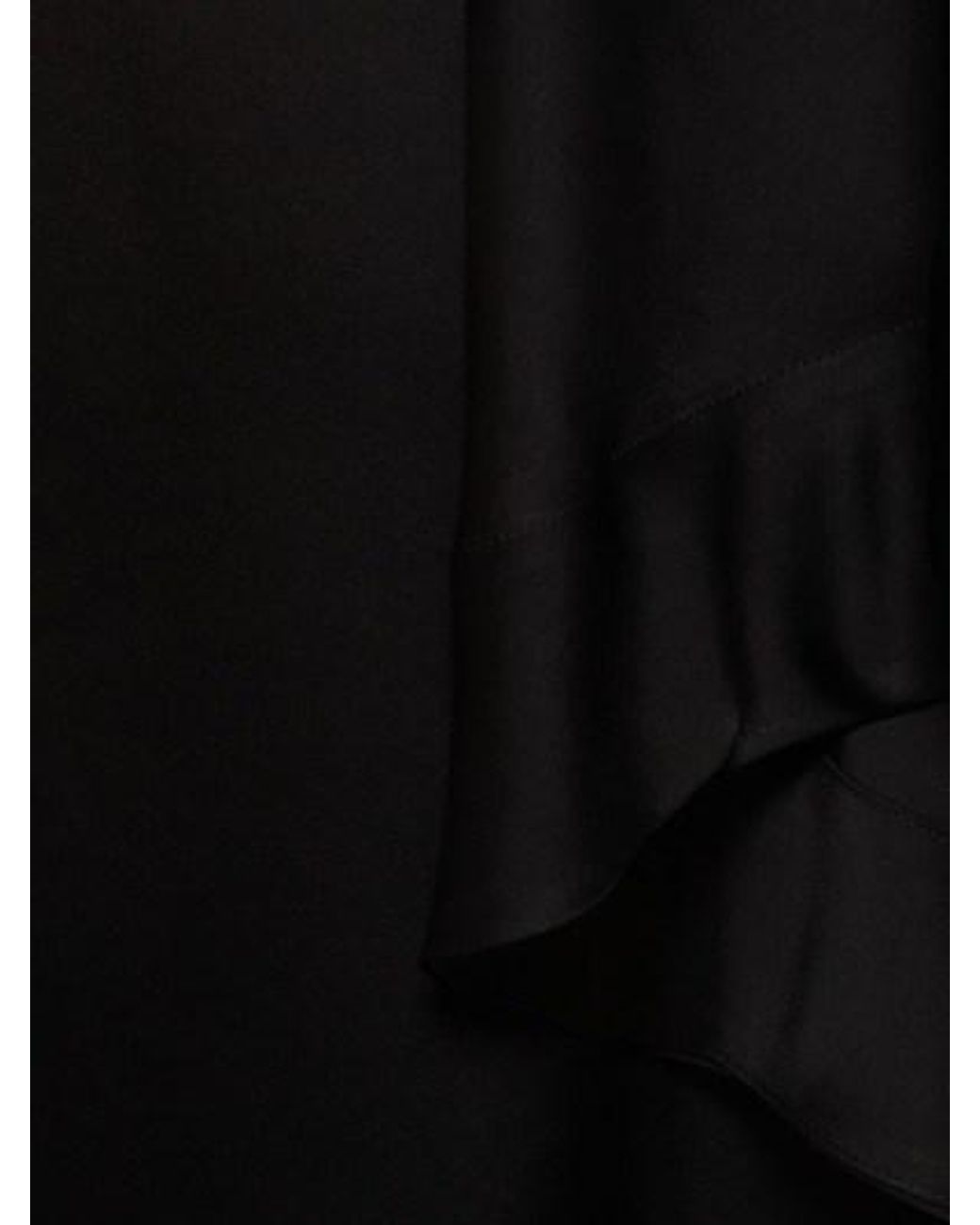 Alexandre Vauthier Black One Shoulder Draped Satin Long Dress