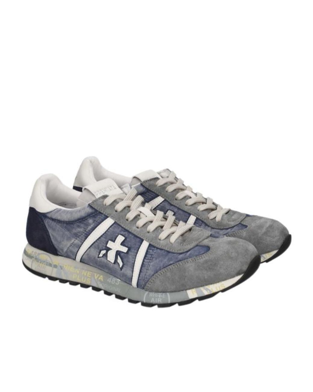Premiata Gray Lace-Up Sneakers for men